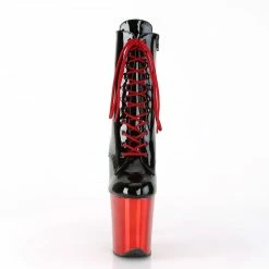 Pleaser FLAMINGO-1020 - Blk Pat/Red Chrome Exotic Dancing