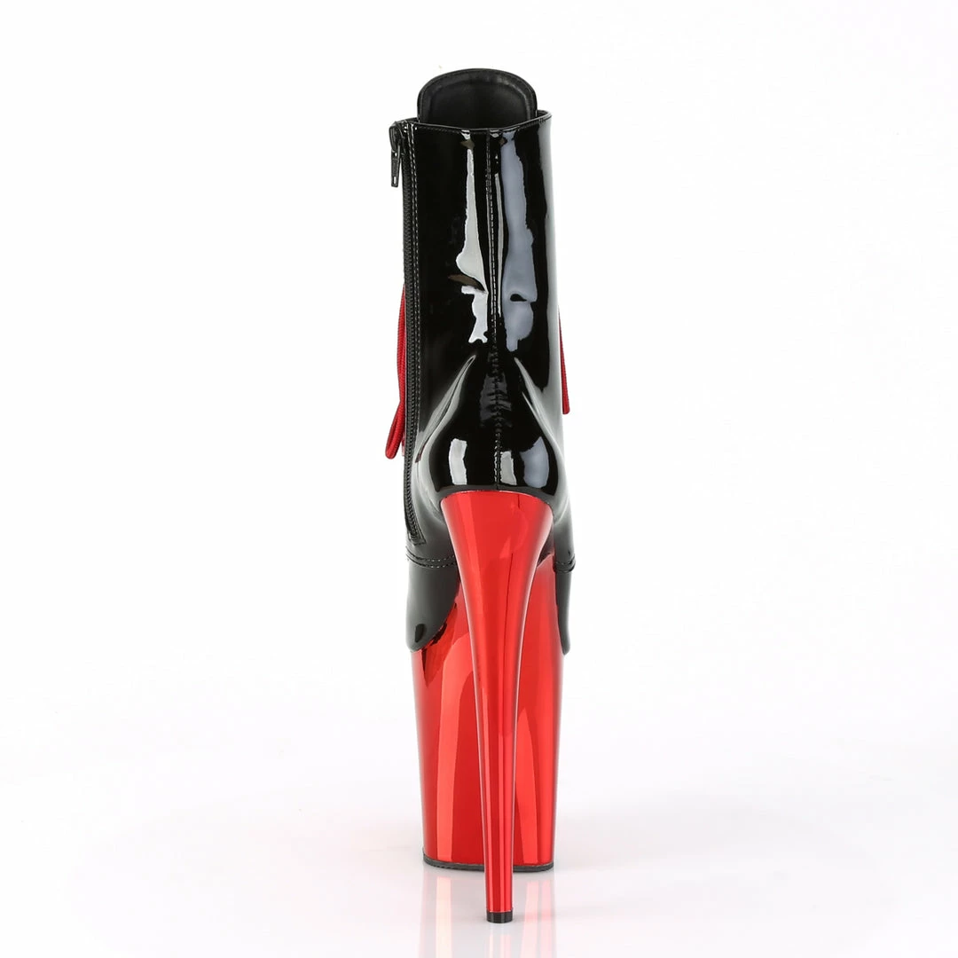Pleaser FLAMINGO-1020 - Blk Pat/Red Chrome Exotic Dancing 6 Pleaser FLAMINGO-1020 - Blk Pat/Red Chrome Exotic Dancing