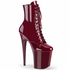 Pleaser Exotic Dancing FLAMINGO-1020 - Burgundy Pat/Burgundy