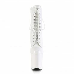 Pleaser FLAMINGO-1020 - Wht Pat/Wht Exotic Dancing