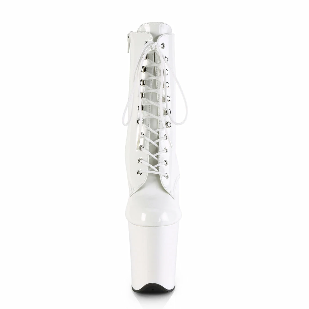 Pleaser FLAMINGO-1020 - Wht Pat/Wht Exotic Dancing 4 Pleaser FLAMINGO-1020 - Wht Pat/Wht Exotic Dancing