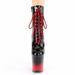 Pleaser FLAMINGO-1020BR-H - Blk Pat/Blk-Red Exotic Dancing