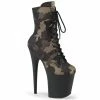 Pleaser FLAMINGO-1020CM - Green Camo-Mesh/Blk Matte Exotic Dancing