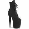 Pleaser FLAMINGO-1020FS - Blk Faux Suede/Blk Faux Suede Exotic Dancing