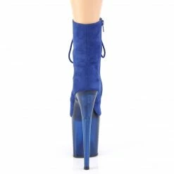 Pleaser FLAMINGO-1020FST - Royal Blue Faux Suede/Frosted Blue 10 Pleaser FLAMINGO-1020FST - Royal Blue Faux Suede/Frosted Blue