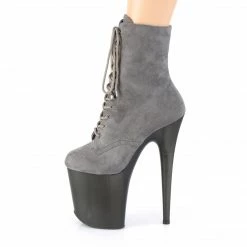 Pleaser FLAMINGO-1020FST - Grey Faux Suede/Frosted Grey 9 Pleaser FLAMINGO-1020FST - Grey Faux Suede/Frosted Grey
