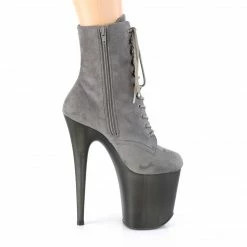 Pleaser FLAMINGO-1020FST - Grey Faux Suede/Frosted Grey 11 Pleaser FLAMINGO-1020FST - Grey Faux Suede/Frosted Grey