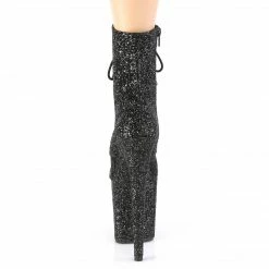 Pleaser FLAMINGO-1020GWR - Blk Glitter/Blk Glitter Exotic Dancing