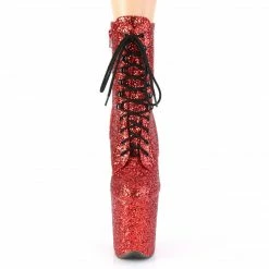 Pleaser Exotic Dancing FLAMINGO-1020GWR - Red Glitter/Red Glitter