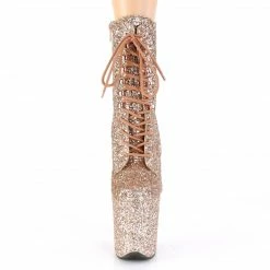 Pleaser Exotic Dancing FLAMINGO-1020GWR - Rose Gold Glitter/Rose Gold Glitter