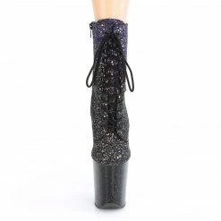 Pleaser FLAMINGO-1020OMBG - Purple Multi Glitter/Blk
