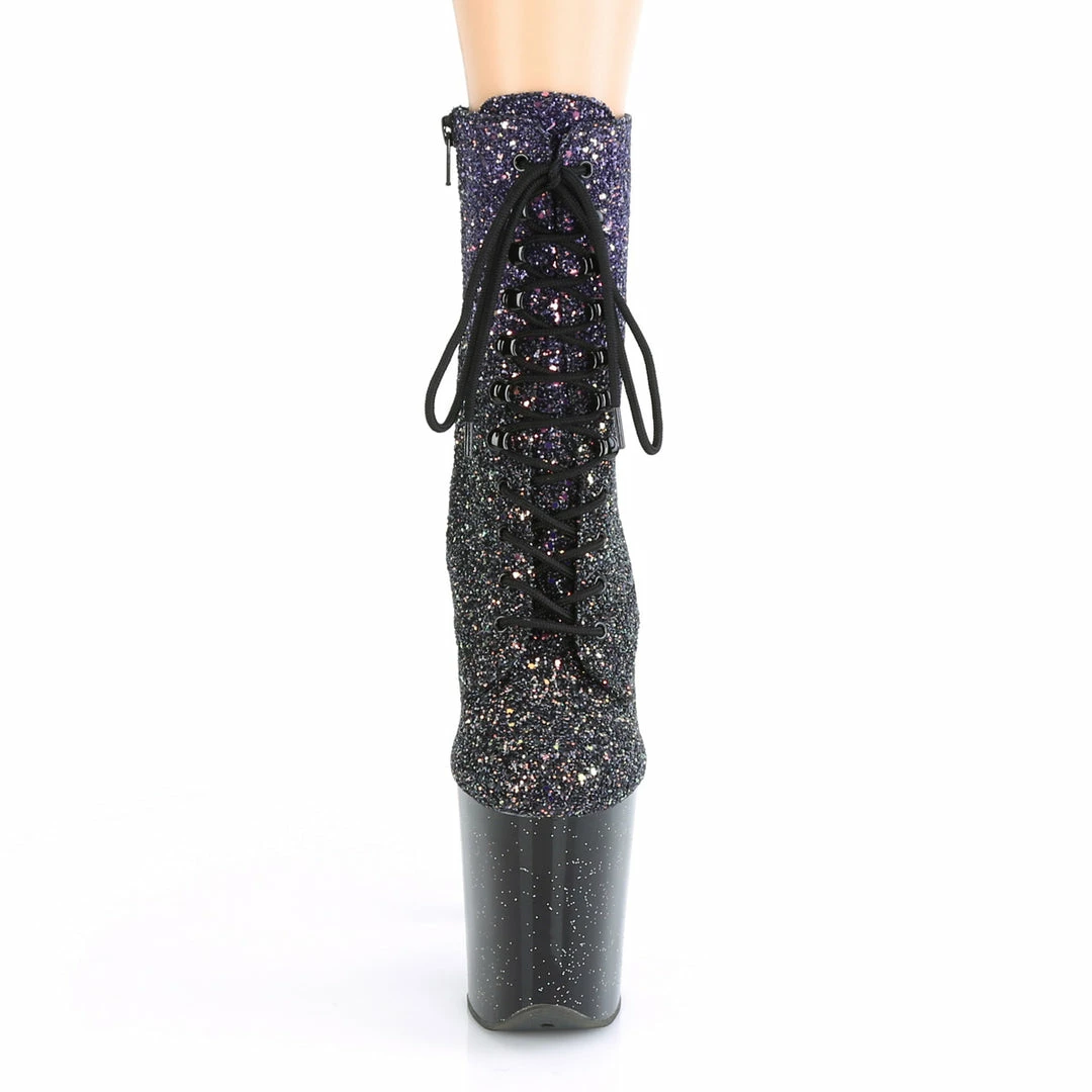 Pleaser FLAMINGO-1020OMBG - Purple Multi Glitter/Blk 4 Pleaser FLAMINGO-1020OMBG - Purple Multi Glitter/Blk