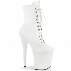 Pleaser FLAMINGO-1020WR - Wht Faux Leather/Wht Faux Leather