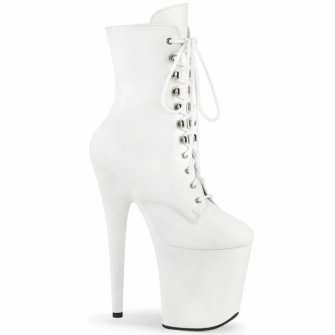 Pleaser FLAMINGO-1020WR - Wht Faux Leather/Wht Faux Leather 3 Pleaser FLAMINGO-1020WR - Wht Faux Leather/Wht Faux Leather