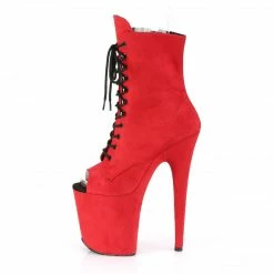 Pleaser FLAMINGO-1021FS - Red Faux Suede/Red Faux Suede 9 Pleaser FLAMINGO-1021FS - Red Faux Suede/Red Faux Suede