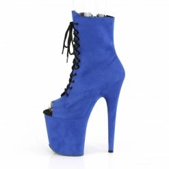 Pleaser FLAMINGO-1021FS - Royal Blue Faux Suede/Royal Blue Faux Suede Exotic Dancing