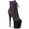 Pleaser FLAMINGO-1021OMBG - Purple Multi Glitter/Blk Exotic Dancing