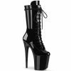 Pleaser Exotic Dancing FLAMINGO-1050 - Blk Pat/Blk
