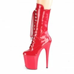 Pleaser FLAMINGO-1050 - Red Pat/Red Exotic Dancing