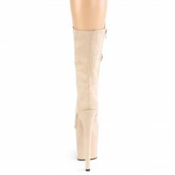 Pleaser Exotic Dancing FLAMINGO-1050FS - Beige Faux Suede/Beige Faux Suede