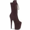Pleaser Exotic Dancing FLAMINGO-1050FS - Brown Faux Suede/Brown Faux Suede 1 Pleaser Exotic Dancing FLAMINGO-1050FS - Brown Faux Suede/Brown Faux Suede