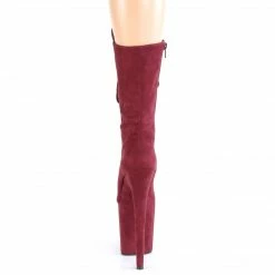 Pleaser FLAMINGO-1050FS - Burgundy Faux Suede/Burgundy Faux Suede