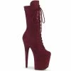 Pleaser FLAMINGO-1050FS - Burgundy Faux Suede/Burgundy Faux Suede 2 Pleaser FLAMINGO-1050FS - Burgundy Faux Suede/Burgundy Faux Suede