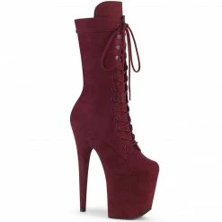 Pleaser FLAMINGO-1050FS - Burgundy Faux Suede/Burgundy Faux Suede