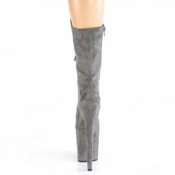 Pleaser FLAMINGO-1050FS - Grey Faux Suede/Grey Faux Suede