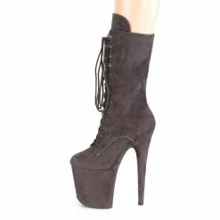 Pleaser Exotic Dancing FLAMINGO-1050FS - Midnight Grey F.Suede/Midnight Grey F.Suede