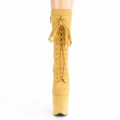 Pleaser Exotic Dancing FLAMINGO-1050FS - Mustard Faux Suede/Mustard Faux Suede