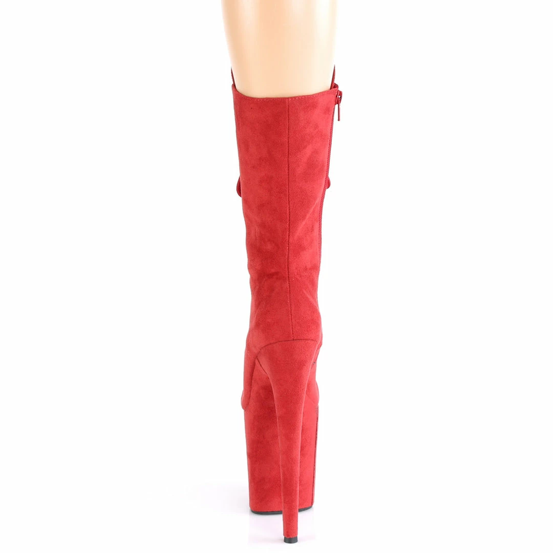 Pleaser FLAMINGO-1050FS - Red Faux Suede/Red Faux Suede Exotic Dancing 6 Pleaser FLAMINGO-1050FS - Red Faux Suede/Red Faux Suede Exotic Dancing