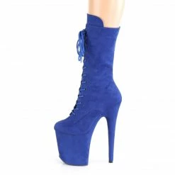 Pleaser FLAMINGO-1050FS - Royal Blue Faux Suede/Royal Blue Faux Suede