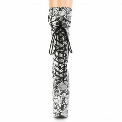 Pleaser FLAMINGO-1050SP - Blk-Wht Snake Print/Blk-Wht Snake Print 8 Pleaser FLAMINGO-1050SP - Blk-Wht Snake Print/Blk-Wht Snake Print