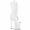 Pleaser Exotic Dancing FLAMINGO-1051 - Wht Pat/Wht