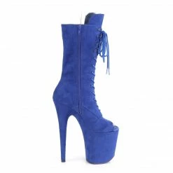 Pleaser FLAMINGO-1051FS - Royal Blue Faux Suede/Royal Blue Faux Suede Exotic Dancing