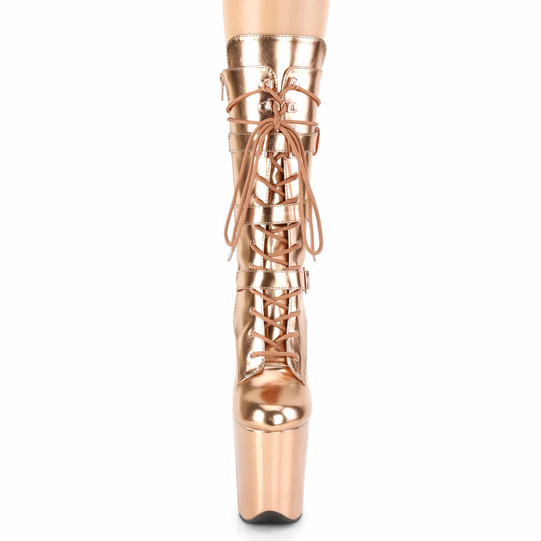 Pleaser Exotic Dancing FLAMINGO-1053 - Rose Gold Metallic Pu/Rose Gold Metallic Pu 4 Pleaser Exotic Dancing FLAMINGO-1053 - Rose Gold Metallic Pu/Rose Gold Metallic Pu