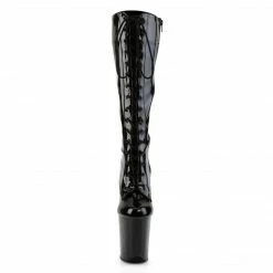 Pleaser FLAMINGO-2023 - Blk Str Pat/Blk Exotic Dancing