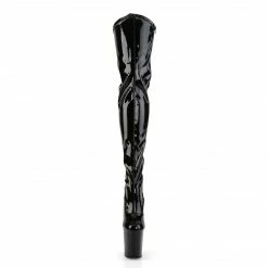 Pleaser FLAMINGO-3000 - Blk Str Pat/Blk Exotic Dancing