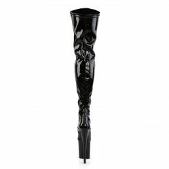 Pleaser FLAMINGO-3000 - Blk Str Pat/Blk Exotic Dancing