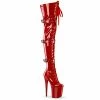 Pleaser FLAMINGO-3028 - Red Str. Pat/Red