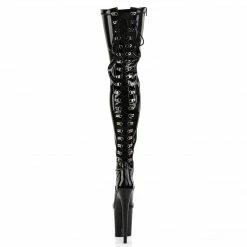 Pleaser FLAMINGO-3063 - Blk Str Pat/Blk