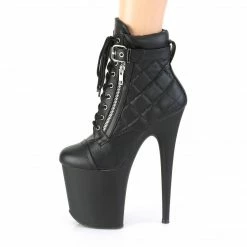 Pleaser FLAMINGO-800-05 - Blk Faux Leather/Blk Matte 9 Pleaser FLAMINGO-800-05 - Blk Faux Leather/Blk Matte