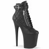 Pleaser FLAMINGO-800-05 - Blk Faux Leather/Blk Matte