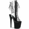 Pleaser Exotic Dancing FLAMINGO-800-60FS - Clr/Blk Faux Suede 2 Pleaser Exotic Dancing FLAMINGO-800-60FS - Clr/Blk Faux Suede