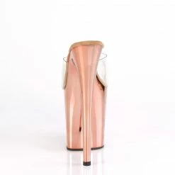 Pleaser FLAMINGO-801 - Clr/Rose Gold Chrome Exotic Dancing