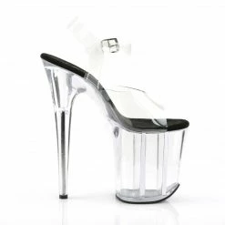 Pleaser FLAMINGO-808 - Clr-Blk/Clr Exotic Dancing