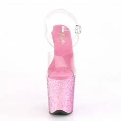 Pleaser FLAMINGO-808CF - Clr/Pink Confetti 8 Pleaser FLAMINGO-808CF - Clr/Pink Confetti