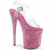Pleaser FLAMINGO-808CF - Clr/Pink Confetti