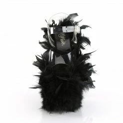 Pleaser FLAMINGO-808F - Clr/Blk Marabou Feather Exotic Dancing